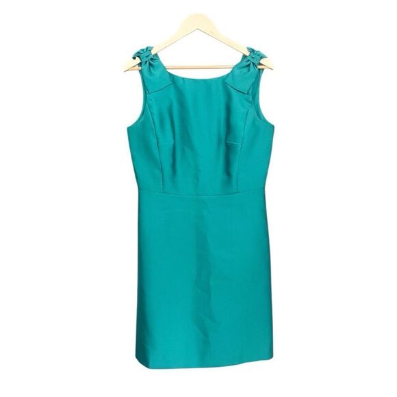 Ann Taylor Teal Sheath Dress 8 - Picture 1 of 4